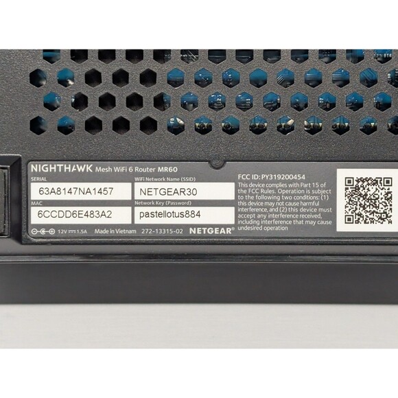 NETGEAR Nighthawk MR60 Whole Home Mesh Wi-Fi 6 Router - Picture 7 of 7